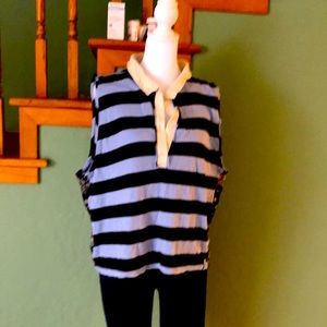 Free people tank top sleeveless white collar